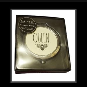 Adorable Rae Dunn "Queen Bee" compact mirror